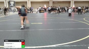 136 lbs Consi Of 16 #2 - Jaala Degannes, Infinity Wrestling vs Audrey Villalon-Estrada, Legacy WC