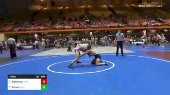 145 lbs Quarterfinal - Oakley Blakeman, Spearfish Spartans vs Clay Radenz, Gorilla Wrestling Club