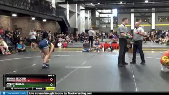 142 lbs Round 2 (6 Team) - Avery Ballis, BVWC vs Jenna Secord, Nebraska Vipers Gold