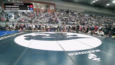 U23 Women - 57 lbs Quarters - Alyssa Randles, MT vs Haley Narahara, HI