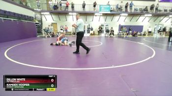 132 lbs Cons. Semi - Dillon White, PSF Wrestling vs Kamden Hooper, MoWest Wrestling