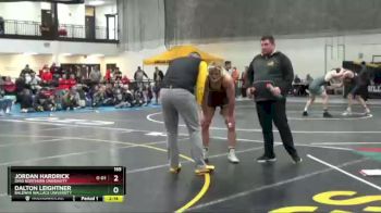 165 lbs Quarterfinal - Dalton Leightner, Baldwin Wallace University vs Jordan Hardrick, Ohio Northern University