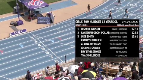 Youth Girls' 100m Hurdles, Semi-Finals 9 - Age 12