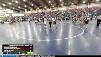 165 lbs Semifinal - Bryan Freeman, Sanderson Wrestling Academy vs Gage Brady, Sons Of Atlas