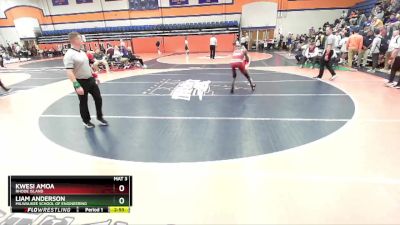 133 lbs Cons. Round 2 - Liam Anderson, Milwaukee School Of Engineering vs Kwesi Amoa, Rhode Island