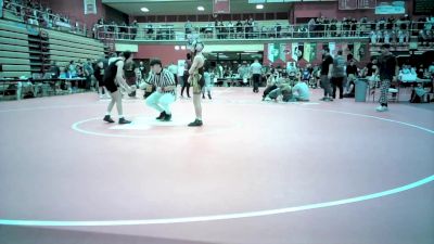 12U - 86 lbs Quarters - Emmit Blossom, Hammer Down Academy vs Maggie McNeal, Hybrid Wrestling Club