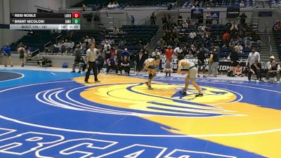 157 lbs 1st Place Match - Reid Noble, Lander vs Brent Nicolosi, Mount Olive