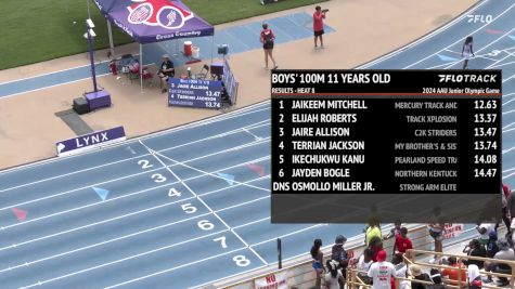Youth Boys' 100m, Finals 9 - Age 11