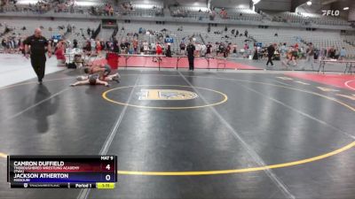 132 lbs Cons. Round 3 - Camron Duffield, Thoroughbred Wrestling Academy (TWA) vs Jackson Atherton, Missouri