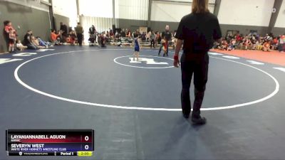53 lbs Cons. Round 2 - LayaniAnnabell Aguon, NWWC vs Severyn West, White River Hornets Wrestling Club
