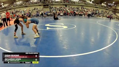 95 lbs 3rd Place Match - Judah Reading, Palmyra Youth Wrestling Club-AAA vs Zechariah Lewis, Victory Wrestling-AAA