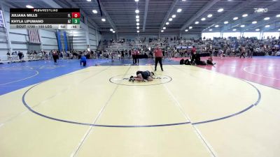 100 lbs Consi Of 16 #1 - Juliana Mills, FL vs Khyla Lipumano, AZ