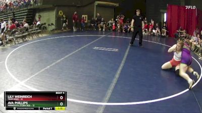 138 lbs Quarterfinals (8 Team) - Ava Phillips, Minnesota Storm Red vs Lily Weinreich, Team Iowa