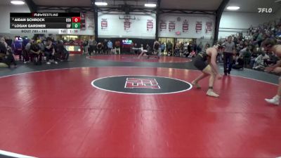 190 lbs Semifinal - Aidan Schrock, Clear Creek-Amana vs Logan Gardner, Eddyville-Blakesburg-Fremont