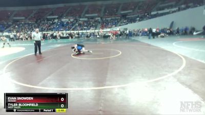 6A-132 lbs Cons. Round 2 - Evan Snowden, McNary vs Tyler Bloomfield, West Salem