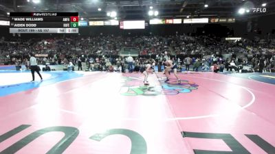 4A 157 lbs Quarterfinal - Aiden Dodd, Bonners Ferry vs Wade Williams, American Falls