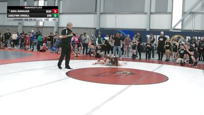 87 lbs Champ. Rd Of 16 - Aria Barajas, Moses Lake Wrestling Club vs Jaelynn Orgill, Deer Park Ironman Wrestling Club