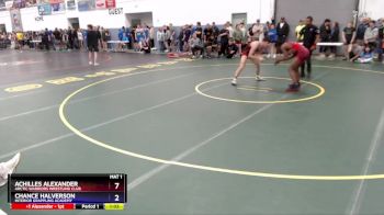 132 lbs 1st Place Match - Achilles Alexander, Arctic Warriors Wrestling Club vs Chance Halverson, Interior Grappling Academy