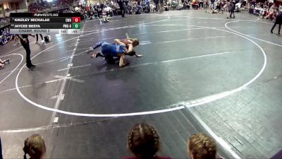 95 lbs Champ. Round 2 - Kinzley Michalak, CWO vs Jaycee Besta, Plattsmouth Wrestling Club - Girls