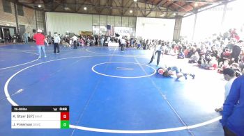 76-80 lbs Semifinal - Koi Starr (67), Skiatook Youth Wrestling 2022-23 vs Jagger Freeman, Dark Cloud Wrestling Club