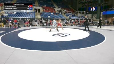157 lbs Cons. Sub-rd Of 64 - Ryan Dietrick, Tennessee vs Siraj Rutledge, Nevada
