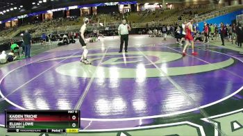 120 lbs Quarterfinal - Elijah Lowe, Lake Gibson vs Kaiden Triche, Archbishop Rummel