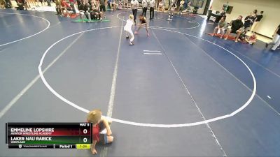 95-103 lbs Round 1 - Laker Nau Rarick, Westlake vs Emmeline Lopshire, Aviator Wrestling Academy