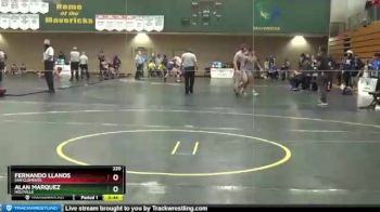 220 lbs Cons. Round 5 - Alan Marquez, Holtville vs Fernando Llanos, San Clemente