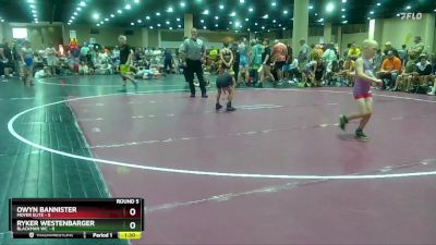 50 lbs Round 5 (8 Team) - Owyn Bannister, Moyer Elite vs Ryker Westenbarger, Blackman WC