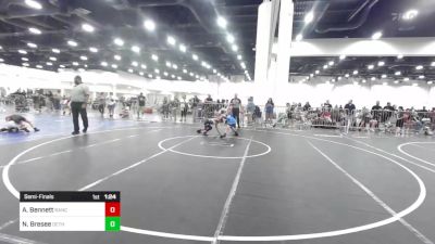 73 lbs Semifinal - Adam Bennett, Rancho Bernardo WC vs Nathan Bresee, Dethrone WC
