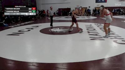 165 lbs Quarterfinal - Cooper Willis, Augsburg vs Nathan Nelson, Unattached