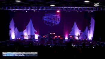 All 4 Cheer - Mini Militia [2025 L1.1 Mini - PREP - D2 - Medium Day 1] 2025 NCA Holiday Classic