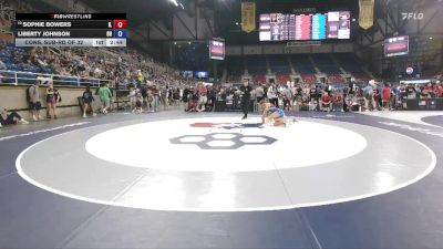 130 lbs Cons. Sub-rd Of 32 - Sophie Bowers, IL vs Liberty Johnson, OH
