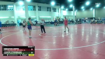 215 lbs Round 5 (6 Team) - Cooper Stokebrand, Nebraska Green Machine (Dev B) vs Sebastian Grippa, S.E.O. Wrestling Club- Team White