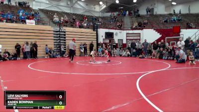 45-47 lbs Round 1 - Kaden Bowman, Avon WC vs Levi Salyers, Edgewood WC