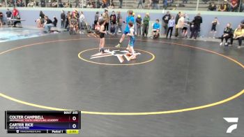74 lbs Round 2 - Colter Campbell, Anchorage Youth Wrestling Academy vs Carter Rice, Mat-Su Matmen