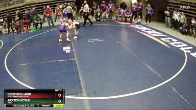 75 lbs Cons. Round 3 - Croyden Laird, Southern Utah Elite vs Paxton Koyle, JWC