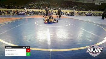 110 lbs Semifinal - Hudsyn Russell, Seneca Youth Wrestling Club vs Ashton Gonzales, Spartan Mat Club