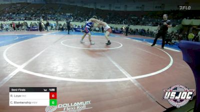 105 lbs Semifinal - Rambo Loya, Dumas Wrestling Club vs Cole Blankenship, Mustang Bronco Wrestling Club