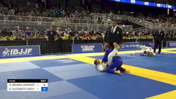 SOPHIE ARIANA CERVANTES vs OLIVIA ELIZABETH NATHAN 2024 Pan Kids Jiu-Jitsu IBJJF Championship