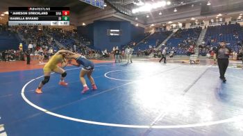145 lbs Champ. Round 3 - Jameson Strickland, Sun Valley vs Isabella Biviano, South Brunswick