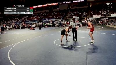 D 2 157 lbs Cons. Round 4 - Alex Miller, Brusly vs Hayden Bell, North DeSoto