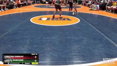 182 lbs Finals (8 Team) - Christian Cendejaz, Wauconda vs Landon Shoemaker, Geneseo