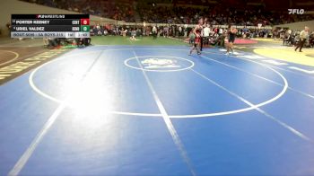 5A Boys 215 lbs Champ. Round 1 - Uriel Valdez, Bend Boys vs Porter Keeney, Central Boys