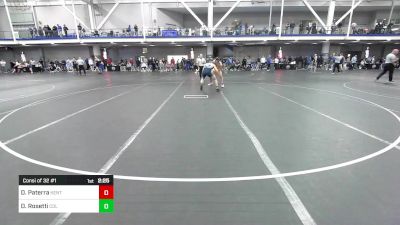 157 lbs Consi Of 32 #1 - Dominic Paterra, Kent State vs Dominic Rosetti, Columbia