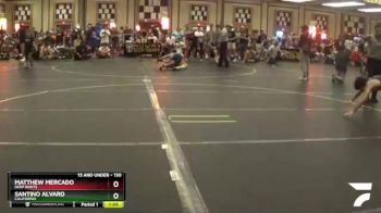 130 lbs Semifinal - Santino Alvaro, California vs Matthew Mercado, Deep Roots