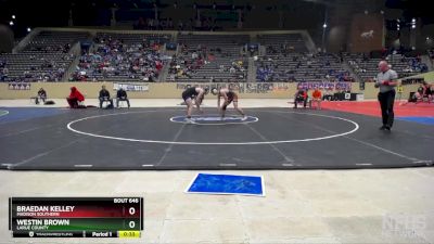 150 lbs Cons. Round 3 - Westin Brown, LaRue County vs Braedan Kelley, Madison Southern