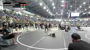43 lbs Semifinal - Cashton Schmalz, Colorado Hammers vs Luis Bejarano, Westy Futures
