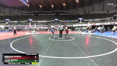 150 lbs Champ Round 1 (16 Team) - Chase Brown, Nazareth vs Riquelme Buruea, Denbigh