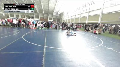 44 lbs Champ. Round 1 - Ledger Reid, Idaho vs Colter Bingham, Shelley Mat Club